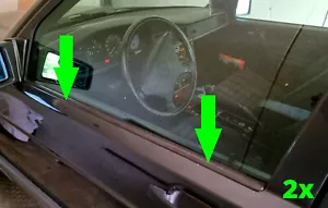 Satz Fensterschachtleisten vorne passt bei Mercedes W201 190E 190D 2017250565 - Picture 1 of 5