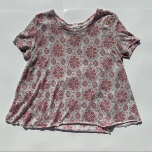 NEW AEROPOSTALE BETHANY MOTA XS Floral Mandala Print Shirt BOHO Hippie Top NWT - Picture 1 of 2