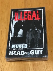 Illegal—head Or Gut Cassette Tape New 93 Erick Sermon Rowdy Records Single - Picture 1 of 3