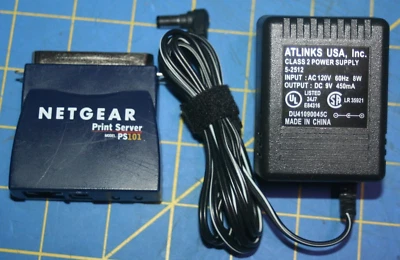 Netgear PS101 Print Server with Power Supply - Image 1 of 4