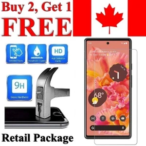 Premium Tempered Glass Screen Protector for Google Pixel 6 - Picture 1 of 8