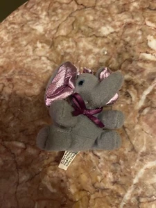 1995 Vintage Tiny Tag-Alongs Minnie The Elephant Mini Plush Cap Toys Stuffed - Picture 1 of 8