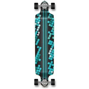 Yocaher Drop Down Longboard komplett - Black Digital Wave - Bild 1 von 6