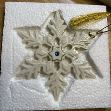 The jeweled snowflake ornament Lenox collection with blue stone