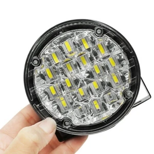 2X 12V 18LED Round Car Fog Lamp Driving DRL Daytime Running Bright White Li.h3 - Picture 1 of 12
