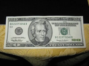 1999 Series $20 Twenty Dollar Bill Note Crisp AU-UNC. Choice Federal Reserve $20 - Picture 1 of 10