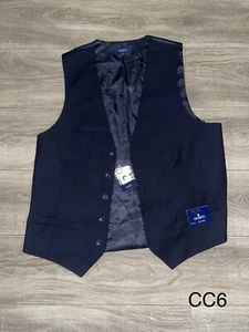 Neu mit Etikett Gioberti Large marineblaue formelle Weste - 22" Grube zu Grube - Bild 1 von 12