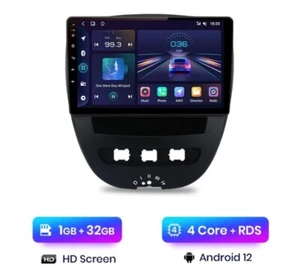 RADIO 2 DIN PER PEUGEOT 107 AYGO CITROEN C1 BLUETOOTH USB ANDROID WI-FI GPS 1/32 - Imagen 1 de 5