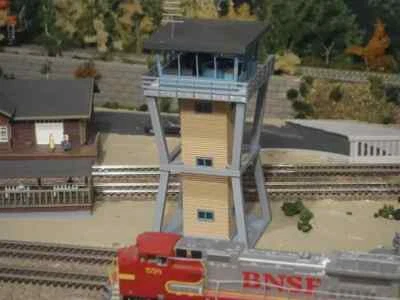 Yard Master Tower Modern O HO or N Scale Kit Building White & Paintable! - Image 1 of 2