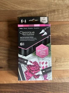 Spectrum Noir Classique Alcohol Marker Dual Nib Art Pens Set Pack Of 6 - Pinks - Picture 1 of 3