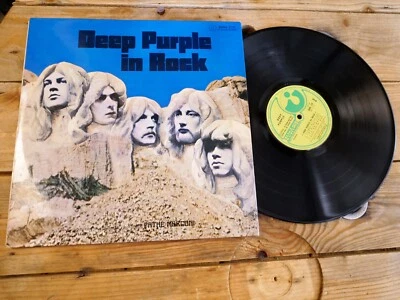 DEEP PURPLE IN ROCK LP 33T VINYLE EX COVER EX ORIGINAL 1972 GATEFOLD - Photo 1/4