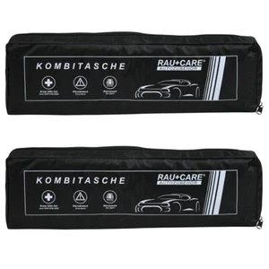 2 x Erste Hilfe Set Verbandstasche Schwarz Verbandskasten Warnweste Warndreieck - Bild 1 von 6