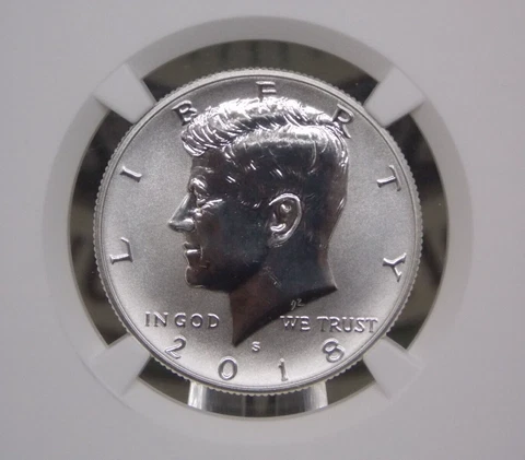 2018 "S" Kennedy Half REVERSE Proof 50c NGC PF69 **LIGHT FINISH** #030 ECC&C Inc Cover