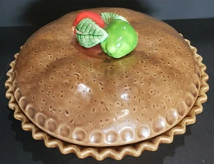 Vintage 10" Apple Pie Dish with Cover Made In Japan Excellent Condition - Picture 1 of 8