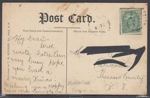 Canada - 28 dicembre 1908 Middlefield, NS anello diviso annullo su carta - Foto 1 di 2