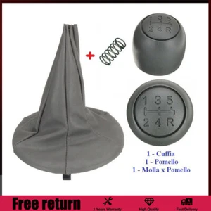 Set Shift Gear Knob Lever Gaiter Boot For Fiat Panda 169 03-11 5 Speed Spring - Picture 1 of 3