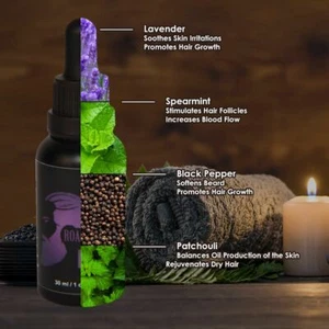 Mens Beard oil. Lavender, Spearmint, Patchouli OILS for Growth and Conditioning. - Picture 1 of 3