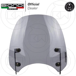 BLONDE WINDSCREEN DOME MOD. SPORT LIGHT SMOKE MOTO GUZZI V7 IV STONE 2021 - Picture 1 of 4