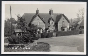 Postcard Iwerne Minster nr Blandford Forum Dorset village view RP - Foto 1 di 2