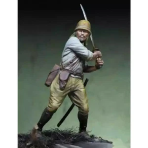 Kit Modelo Resina 1/24 75mm Soldado Japonés Samurai Segunda Guerra Mundial Sin Pintar - Imagen 1 de 4