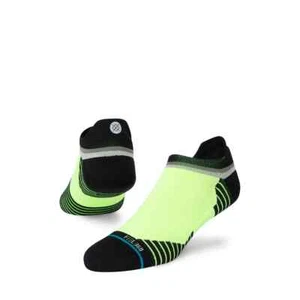 Stance Men L 9-13 Maxed Tab Height Socks Feel 360 Infiknit Neon Yellow - Picture 1 of 1