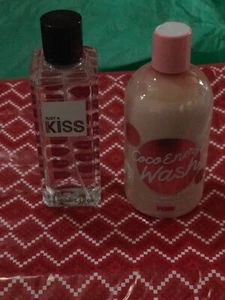 VICTORIA'S SECRET DUO LOT FULL SIZE PINK COCO WASH AND “JUST A KISS” 8.4 oz MIST - Picture 1 of 12