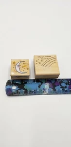 GUMMISTEMPELSET Mond und Regenbogen Set (21BA) - Bild 1 von 2