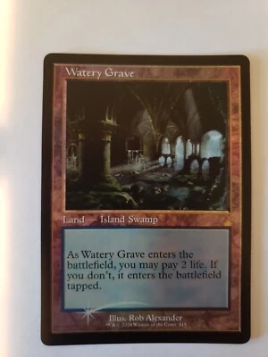 MTG Watery Grave (Retro Frame Foil) Ravnica Remastered NM - Image 1 of 2