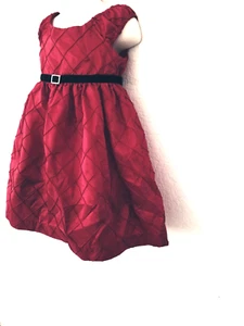 Marmelatta Brand Girls 24 Mos Red Quilting Stitch Christmas Dress - Picture 1 of 8