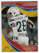2019 ROOKIES & STARS CASEY HAYWARD GREAT AMERICAN HEROES GOLD, #'D 03/10, LOOK!!