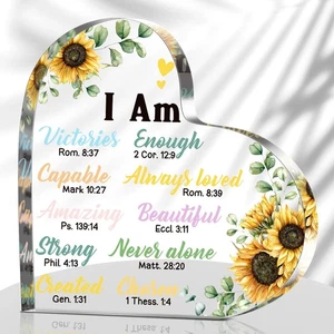 Sunflowers Gifts for Women Christian Gift for Office Inspirational Gift Praye... - Foto 1 di 7
