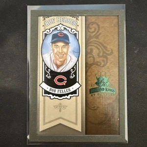 2005 Donruss Diamond Kings Bob Feller HOF Heroes Game Materials Red #/50 SP - Picture 1 of 10