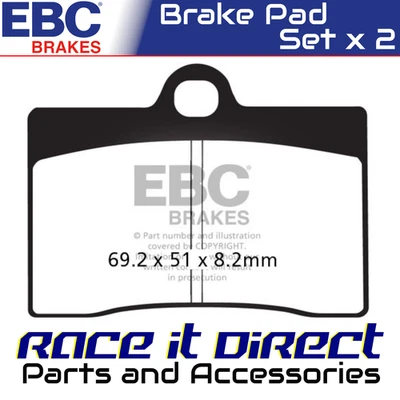 Pastillas de freno delanteras DUCATI 748 SP 1995-1997 PRO HH EBC Foto 1 de 4