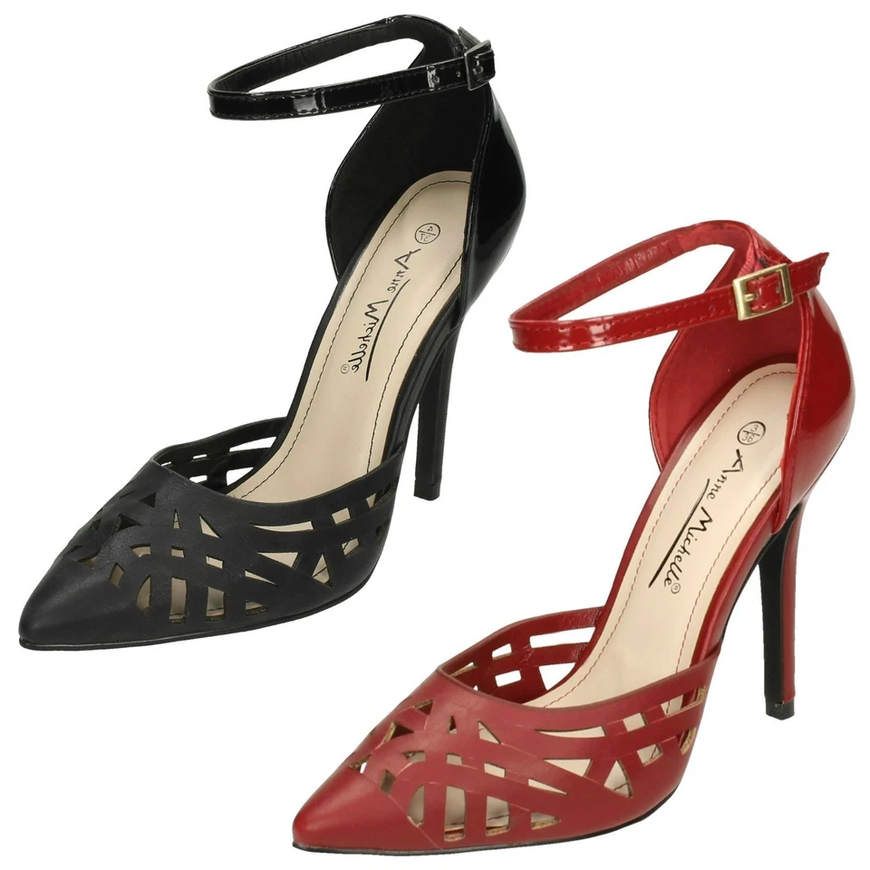 Anne Michelle Ladies Ankle Strap Court Shoes - Image 1 of 1