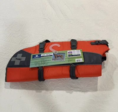 Top Paw Dog Safety Life Jacket Orange Neoprene Reflective XL 85–100 lbs. NEW. Foto 1 de 4