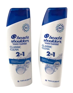 Head & Shoulders Shampoo 2 Pack Classic Clean Dandruff + Conditioner 8.45 oz Ea - Picture 1 of 3