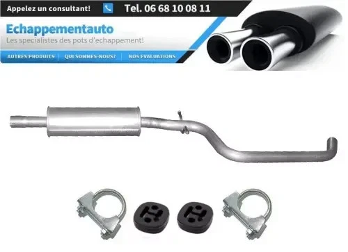 VW Golf VI 1.2 TSi (2009–2012) Hayon silencieux central échappement - Photo 1/1