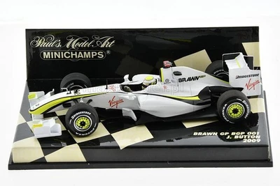 F1 BRAWN GP BGP001 #22 Jenson Button World Champion 2009 1/43 MINICHAMPS - Image 1 of 4