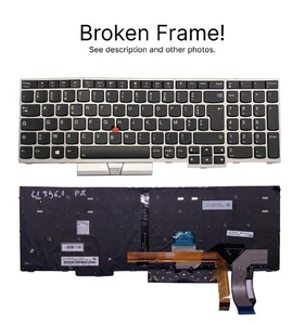 FRANÇAIS CLAVIER LENOVO THINKPAD T590 E580 L580 E590 P52 P72 LED - Picture 1 of 2