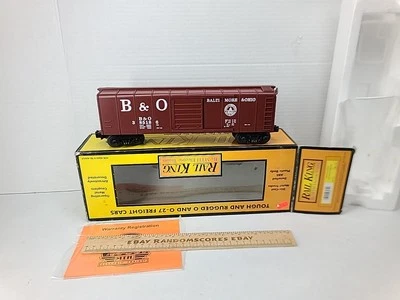 Vagón de carga MTH RailKing calibre O 30-7429 Baltimore y Ohio techo redondeado excelente/caja Foto 1 de 4