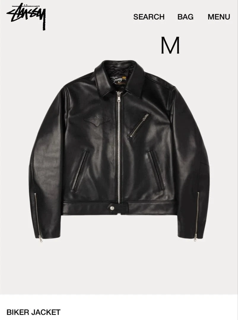 Stussy Leather Outer Shell Coats, Jackets & Vests for Men for Sale