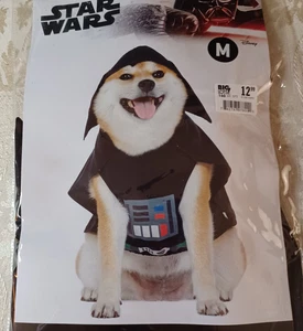 New Darth Vader Dog Shirt Costume - MEDIUM - Hood/Cape - Halloween - Star Wars - Picture 1 of 1