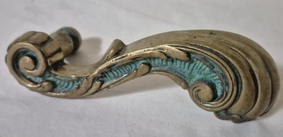 Vintage Brass Ornate Door Handle  Hardware - Image 1 of 4