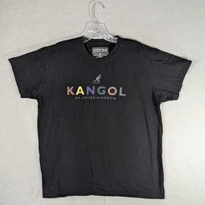 Camisa Kangol Para Mujer Grande Negra Reino Unido Gráfico Manga Corta Informal Camiseta Top Spellout - Imagen 1 de 5