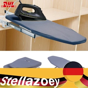 180 ° Ausziehbares Bügelbrett Schrankauszug Im Schrank verstauen faltbar Grau - Bild 1 von 12
