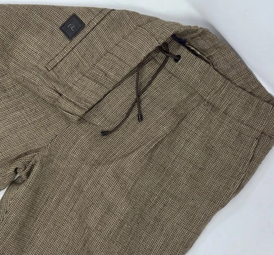 Ralph Lauren Purple Label Arsenia Tick-Weave Tweed Jogger Pants Womens 12 NWOT - Image 1 of 4