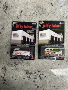 2002 Johnny Lightning LIBERTY PROMOTIONS Jiffy Lube '66 VW 23 Window Samba Bus - Picture 1 of 9