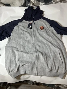 NWT Bears Sweater Full Zip 3XL Embroidered Bears Front And Back - Picture 1 of 17