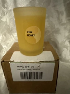 Victoria's Secret PINK HONEY Candle 6.3oz Scented Vanilla Dahlia Glass - Picture 1 of 7