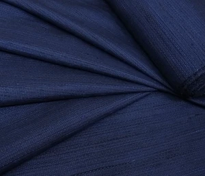 Marine Gentleman handgewebt Pongee Seide unbenutzt BOLT Meterware Kimono Stoff BS51 - Bild 1 von 6